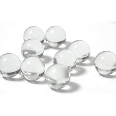 Imagem de Juroicessry 20 Pcs 10mm Clear Glass Marbles Solid Marble Beads Marbles Games Bouncing Ball Pinball Machine for Vase Fish Tank Filler Home Decor, Dice and Marble Games, Sports and Outdoor Play