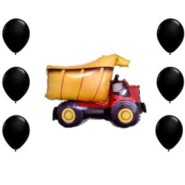 Imagem de LOONBALLOON 32" Jumbo Dump Truck Balloon and 6x latex