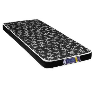 Imagem de Colchão Solteiro Espuma D20 Preto Oriental 88 X 188 X 12 - Bueno Sono 