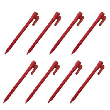 Imagem de Kit 8 Estacas PEQUENA 14,5CM P/ Barraca Quadra Areia Camping Gramado G