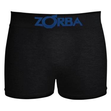 Imagem de Cueca Boxer Infantil Zorba 678 Algodão, Preto, M