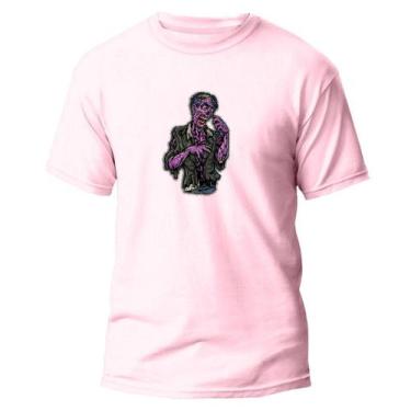Imagem de  Camiseta Basica Algodão Premium Estampa Digital Zombie Roxo - Pavesi,