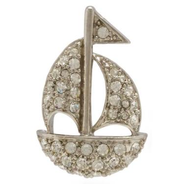 Imagem de Broche Strass Barco BRG3832 - Akasaki, Prateado