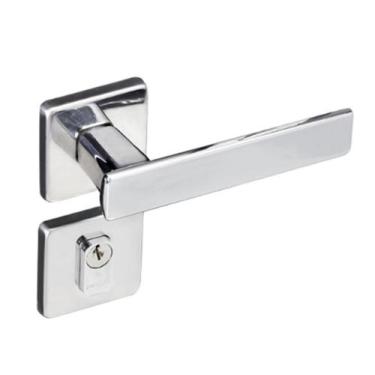 Imagem de Fechadura Manual Externa Quadrada Cromada Pado - A.R Variedades MT