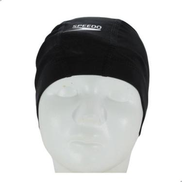 Imagem de Touca Infantil Speedo Xtrafit Junior-Preto, Pt, Preto, UN