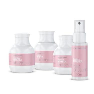 Imagem de KIT FORÇA BRUTA SHAMPOO 60ml + BÁLSAMO CONDICIONANTE 60ml + HAIR PROTE