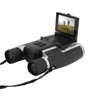 Imagem de Binóculos para Adultos, Binóculos Digitais 12x32 Com Câmera 2,5K 48MP Zoom Digital 8X Binóculos Recarregáveis ​​de Alta Potência para Observação de Pássaros, Viagens e Caça