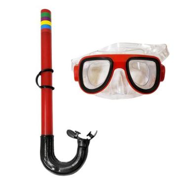 Imagem de Kit Mergulho Básico Infantil Snorkel E Óculos Natação - Funs