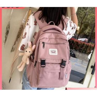 Imagem de Mochila Escolar Impermeável Casual Feminina Masculina Moda Coreana - U