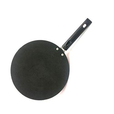Imagem de Chapa côncava antiaderente tawa antiaderente tawa de calibre pesado crepe panqueca frigideira de alumínio antiaderente Roti Tawa Paratha Tawa (275 mm)