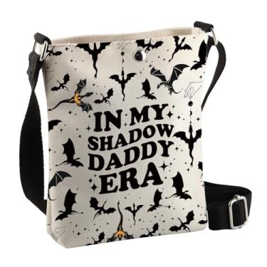 Imagem de BDPWSS Fourth Wing Gift Dragon Rider Fans Gift Fantasy Reader Gift In My Shadow Daddy Era Fourth Wing Bolsa transversal, Shadow Daddy Cbag