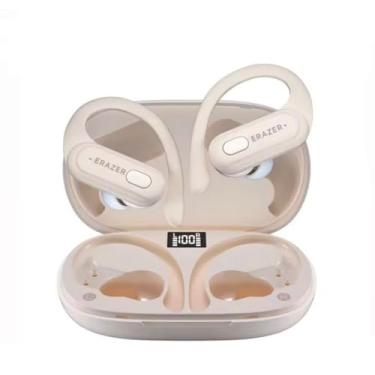 Imagem de Fone XT60 Original Think Plus Erazer Fone de Ouvido Sem Fio Bluetooth TWS, Esportivo com Microfone, Controle de Botão, com 90 dias de garantia de fabricação (Branco/Bege)