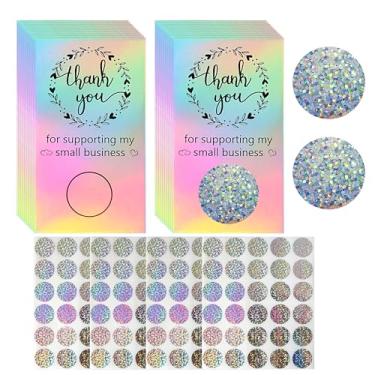 Imagem de INKNOTE 120 cartões de raspar para pequenas empresas, cartões de agradecimento, vales de presente, raspadinhas e adesivos a laser para compras de pequenas empresas, suporte de cupons DIY, salão, spa, restaurante