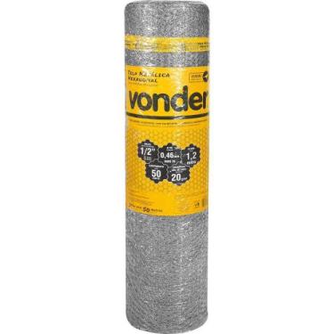 Imagem de Tela metálica hexagonal, malha 1/2", 26 BWG x 1,2 m, com 50 m, viveiro