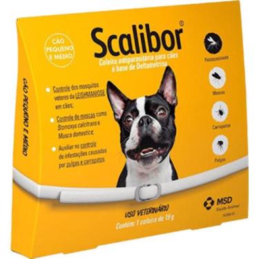 Imagem de Scalibor Coleira Antipulgas e Carrapatos MSD  P 48cm 