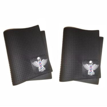 Imagem de Kit 2 Tapetes De Borracha Para Bancada Barbeiro Cabeleireiro - Barbers