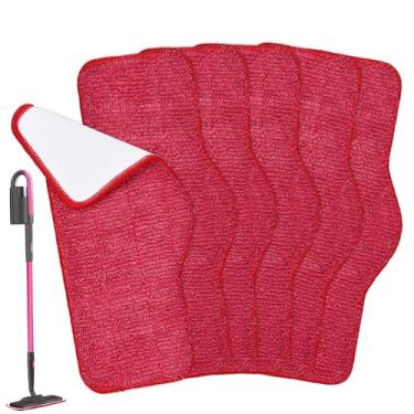 Imagem de Aiyiried Almofadas de esfregão a vapor de microfibra compatíveis com limpador de esfregão a vapor Schenley, pacote com 4 almofadas de substituição para esfregão a vapor de várias superfícies, limpeza