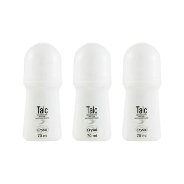 Imagem de Desodorante Roll-On Crysal 70Ml Talc - Kit Com 3Un