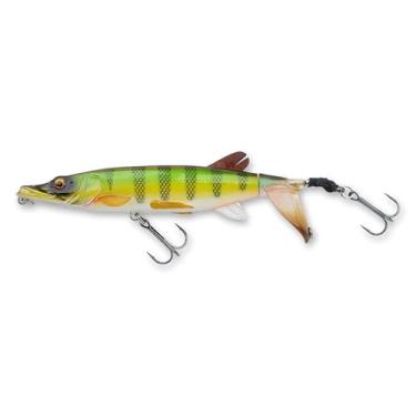 Imagem de Savage Gear Isca de pesca Pike Smash Tail, 12 g, poleiro de tigre, contornos realistas, cores e movimento, construção ABS durável, ganchos agudos ultra-afiados