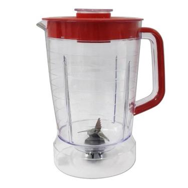 Imagem de COPO PARA LIQUIDIFICADOR PHILCO PLQ1414 1400w TAMPA VERMELHA