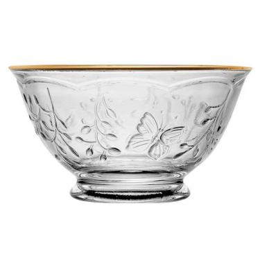 Imagem de Conjunto 6 Bowls New Butterfly Fio de Ouro Cristal 6,5x12x12cm 220862 