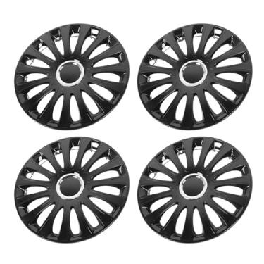 Imagem de Acouto 14 Polish Look de Proteção Completa Ajuste Universal Snap No Aro de Roda R14 Capas Cubos, Criados de Abdominais Premium, Dimensionados para Qualquer Roda de 14 Polegadas, Não