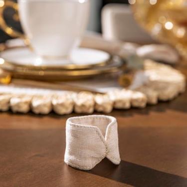 Imagem de Plumasul Porta Guardanapo Bella Mesa 30% Linho 70% Tencel - Cor Beige