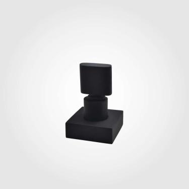 Imagem de Acabamento Registro Base Deca 1/2" e 3/4" e 1" (Pequeno) Preto Fosco Color Dom Perflex