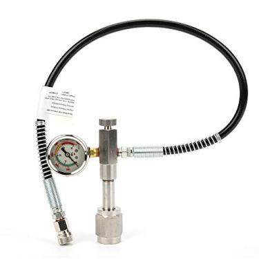 Imagem de Ymiko Kit de Mangueira de Ar, Válvula de Bitola de Aço Inoxidável Com Válvula de Enchimento de Ar Estável para Mergulho