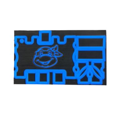 Imagem de Next Level Inc | Almofadas Turtlebox Seadek | Serve para modelos Gen 2 e Gen 3 | Design personalizado de tartaruga Ninja | Suporte adesivo | Acessórios de alto-falante Turtlebox | Preto/Azul Bimini