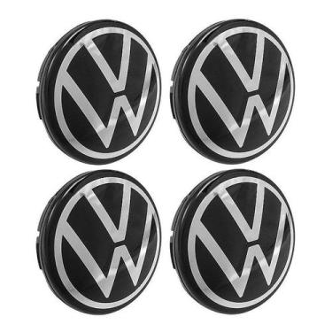 Imagem de Jogo Calotinha 56mm Centro de Roda Volkswagen Nivus - DCAPS
