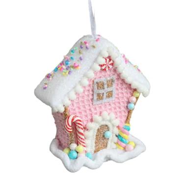 Imagem de Fancyes Pingentes de árvore de Natal Estatuetas de Natal Artes Enfeites Pendurados Decoração de Natal para Ano Novo Vitrine de Loja Mesa Aniversário, Estilo E, Tamanho real