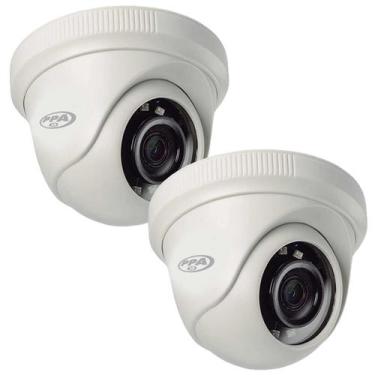 Imagem de Kit 2 Cameras 4X1 Infravermelho 2Mp Dome 20M Interna Lente 2,8Mm - PPA