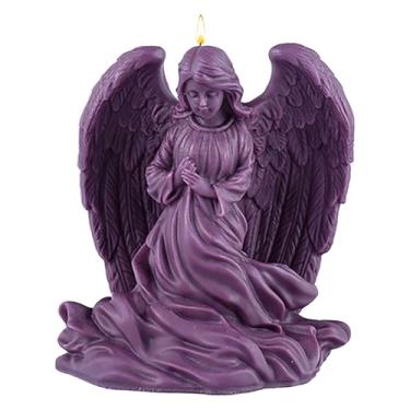 Imagem de Wing Angel Pray Baby Presépio e molde de resina - Moldes de silicone de fundição de resina para decoração de casa e fabricação de velas, molde espiral ondulado