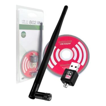 Imagem de Antena Wifi Adaptador Usb Receptor Rede Sem Al-c818 - NoBrand