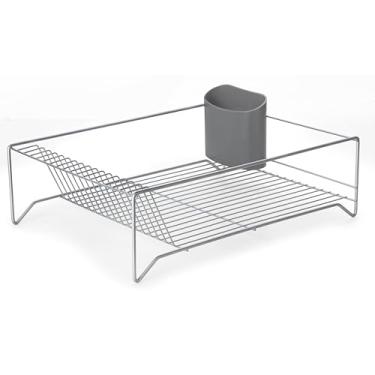 Imagem de Forma Inox Escorredor de Pratos Duplo Nível, 16 Pratos, Cinza, 42 x 32 x 31 cm