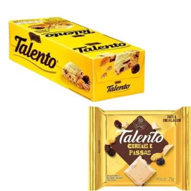 Imagem de Chocolate Mini Talento de Cereais e Passas 25g C/15u Garoto