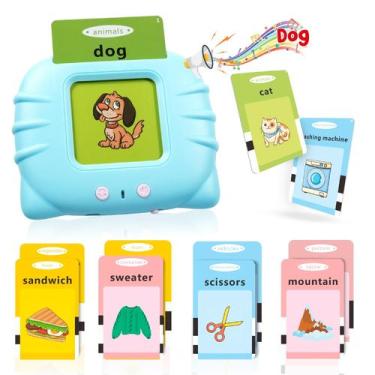 Imagem de Talking Flash Cards QuTz Toddler Learning Toys com leitor de cartão