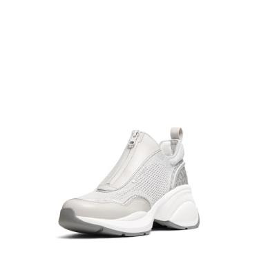 Imagem de Michael Kors Tênis feminino Zuma Slip on Trainer, Prata, 36