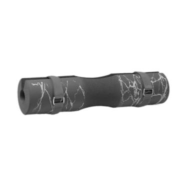 Imagem de Fenteer Almofada de agachamento com barra Almofadas de barra de agachamento de espuma grossa com alças Almofada de suporte de de pescoço para treino de, Cinza