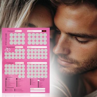 Imagem de Pôster de raspadinhas de dia dos namorados, divertido e romântico, jogo de amor, raspadinha, 100 coisas no encontro, noite, casal, namoro, raspadinha, pôster, para casais (rosa)