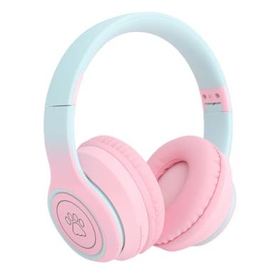 Imagem de Asixxsix Auscultadores Bluetooth, Tipo C ANC Tecnologia Raised Botão 6D Som Efeito Auscultadores, 3.5mm Wired Connection Controller Wireless para Game Travel Home PC (Rosa)