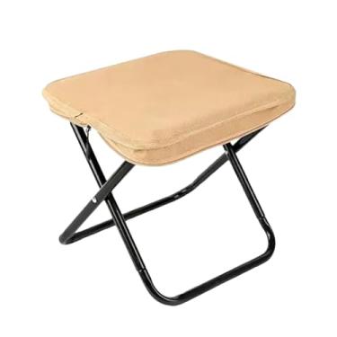 Imagem de predolo Banco de Acampamento Dobrável, Pufe, Cadeira de Prática E Resistente, Assento de Pesca, Pufe para Viagens, Churrasco, Jardinagem E Caminhad, Cáqui