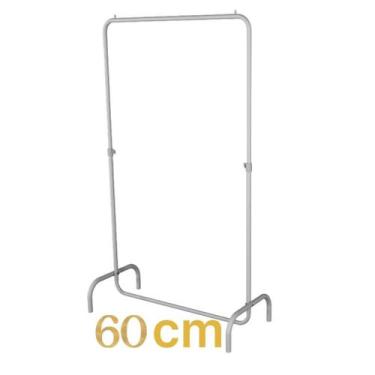 Imagem de Arara Desfile 60cm para Roupas Reforçada Altura Regulável - Varias cor