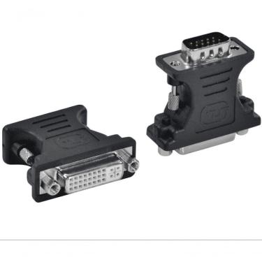 Imagem de Adaptador Dvi 24+5 Femea X Vga Macho 15 Pinos Adviif-v