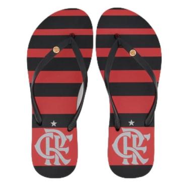 Imagem de Chinelo Flamengo Manto I 2024 Feminino Preto 37-38