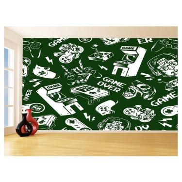 Imagem de Papel De Parede 3D Infantil Controle Game Jogo 3,5M Azs336