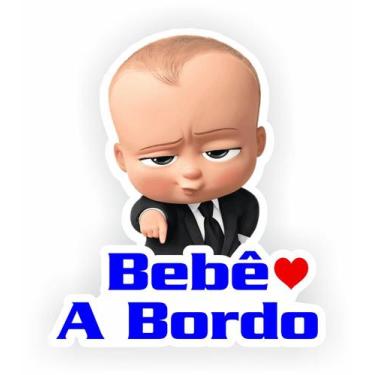 Imagem de Adesivo Bebe A Bordo Menino Para Carro Caminhao Pick-up  - Dfa