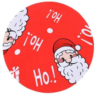 Imagem de Kit Sousplat de Natal Redondo Vermelho Papai Noel Guirlanda - Charme d