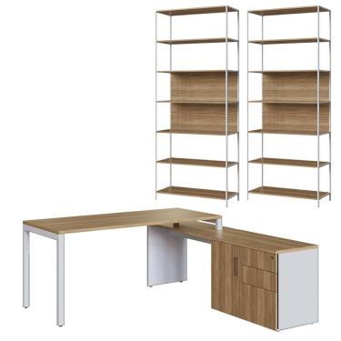 Imagem de Conjunto Escritorio 3 Pecas Office 25910 Artesano